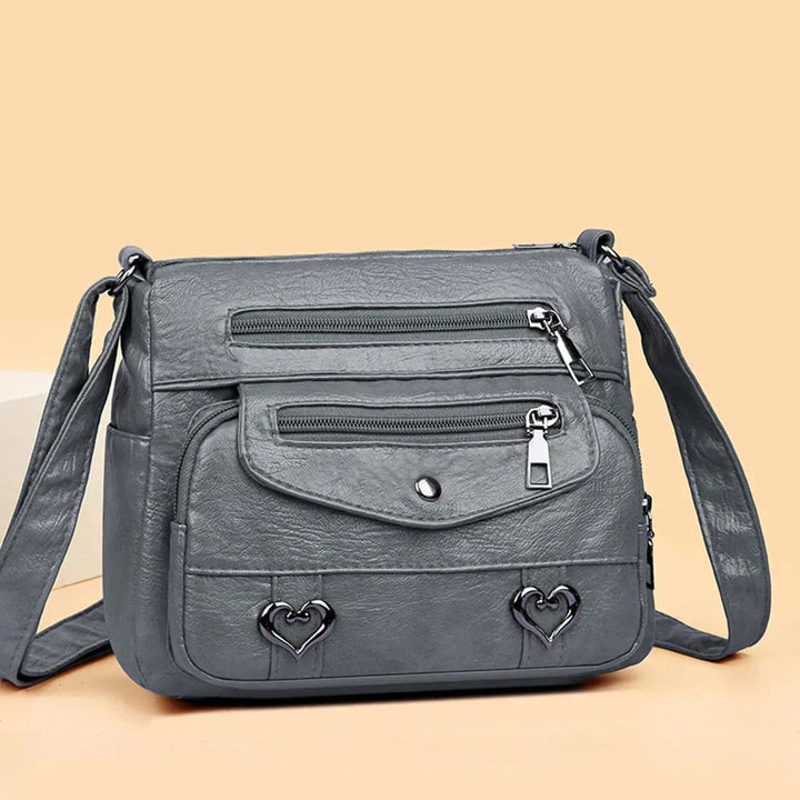 Krystina | Heart Accent Crossbody Bag