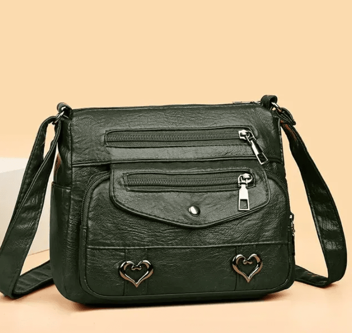 Krystina | Heart Accent Crossbody Bag
